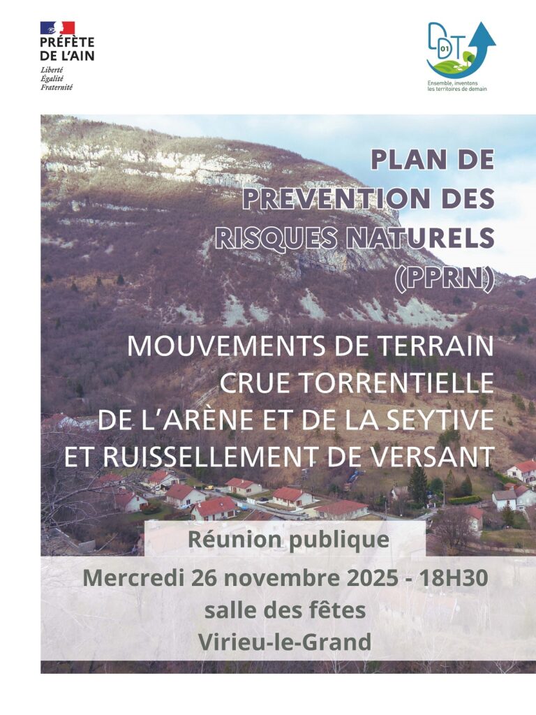 image : affiche réunion publique PPRN